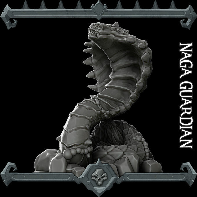NAGA GUARDIAN - Miniature Model | Dungeons and dragons | Cthulhu | Pathfinder | War Gaming
