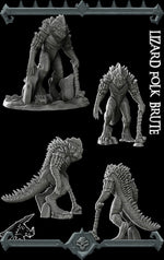 LIZARDFOLK BRUTE - Miniature | Dungeons and dragons | Cthulhu | Pathfinder | War Gaming