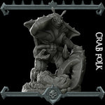 CRAB FOLK Miniature for Dungeons and Dragons Cthulhu Pathfinder and War Gaming - Must-Have Fantasy Figure
