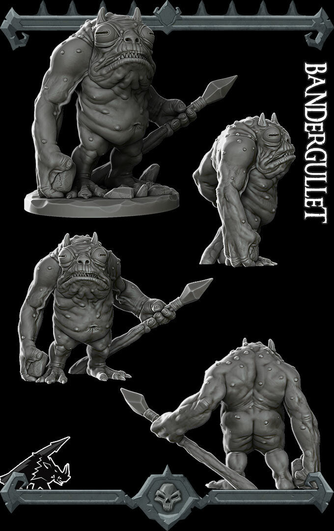 BANDERGULLET - Miniature | Dungeons and dragons | Cthulhu | Pathfinder | War Gaming