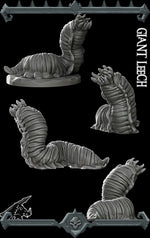 GIANT LEECH - Miniature | Dungeons and dragons | Cthulhu | Pathfinder | War Gaming