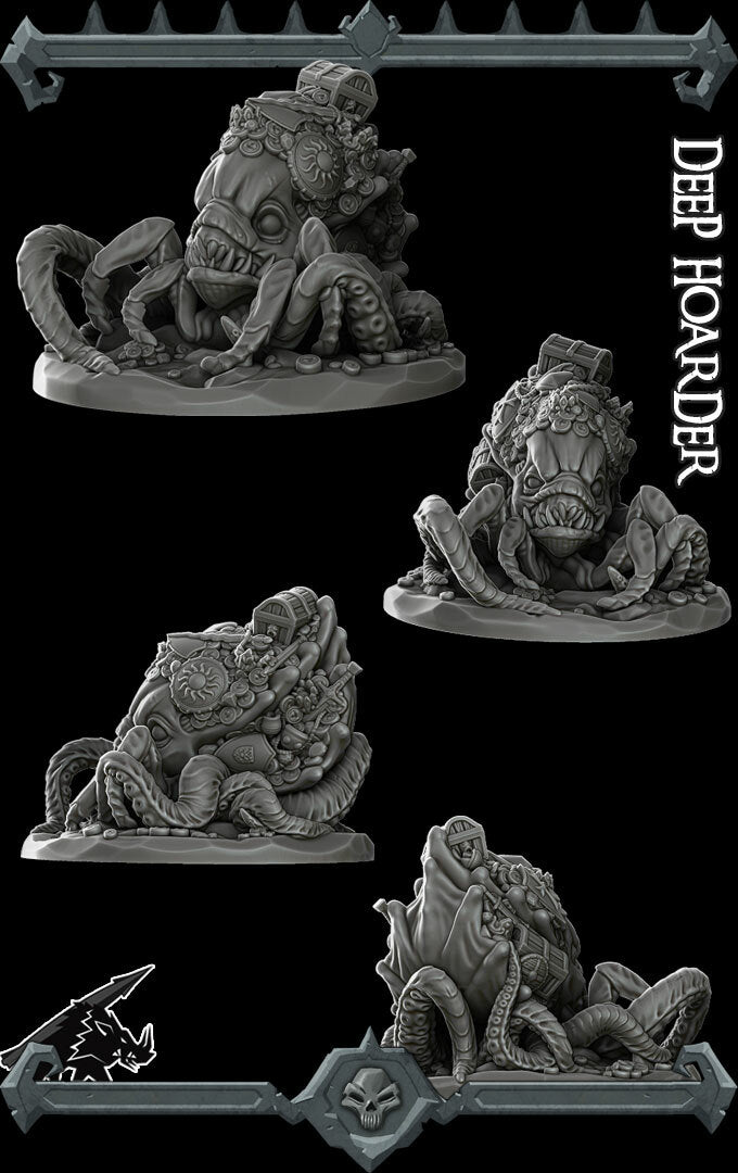 DEEP HOARDER - Miniature | Dungeons and dragons | Cthulhu | Pathfinder | War Gaming