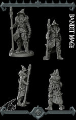 BANDIT MAGE - Miniature | All Sizes | Dungeons and Dragons | Pathfinder | War Gaming