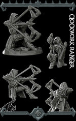 CLOCKWORK RANGER - Miniature | All Sizes | Dungeons and Dragons | Pathfinder | War Gaming