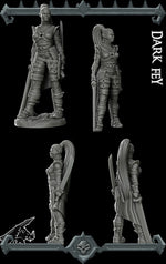 DARK FEY (FEMALE) - Miniature | All Sizes | Dungeons and Dragons | Pathfinder | War Gaming