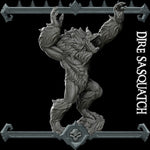 DIRE SASQUATCH - Miniature | All Sizes | Dungeons and Dragons | Pathfinder | War Gaming