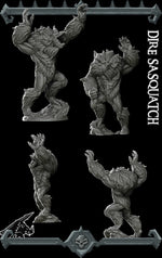 DIRE SASQUATCH - Miniature | All Sizes | Dungeons and Dragons | Pathfinder | War Gaming
