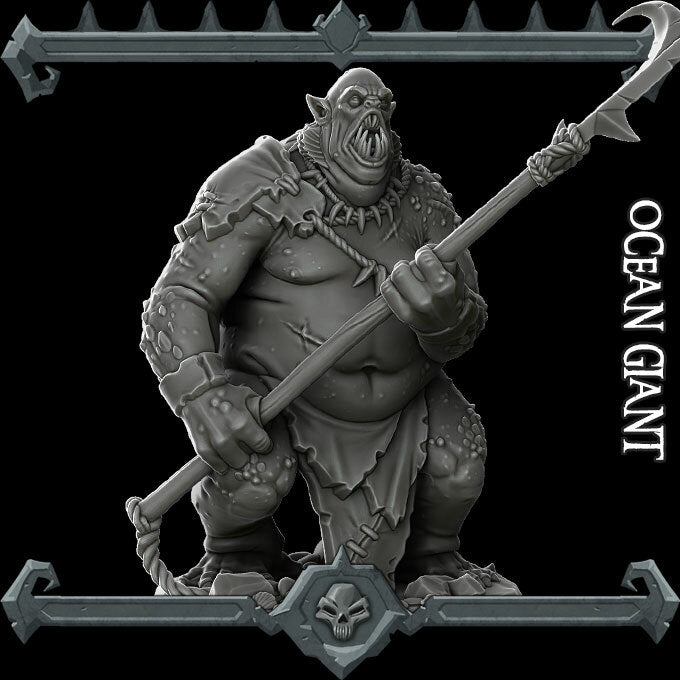 OCEAN GIANT - Miniature | All Sizes | Dungeons and Dragons | Pathfinder | War Gaming