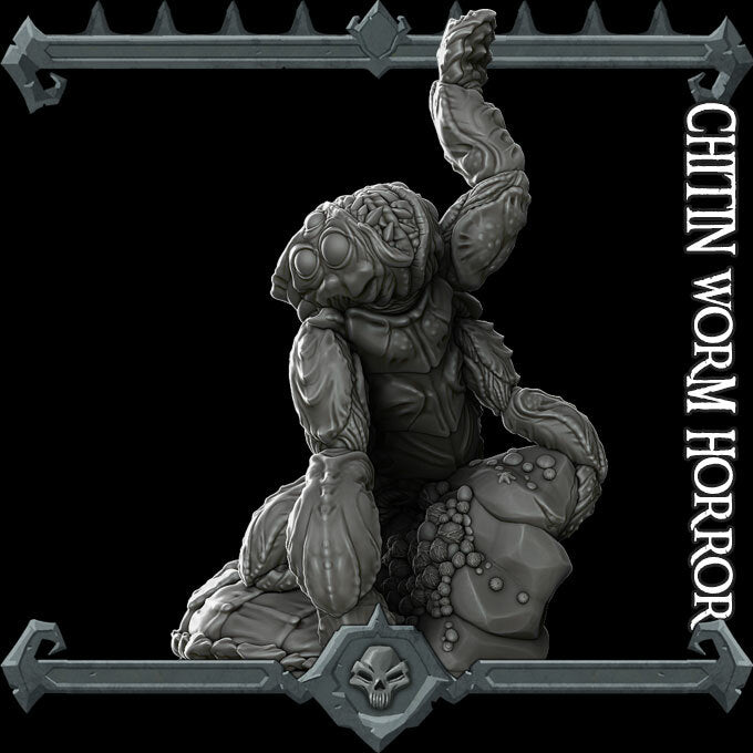 CHITIN WORM HORROR - Miniature | Dungeons and dragons | Cthulhu | Pathfinder | War Gaming
