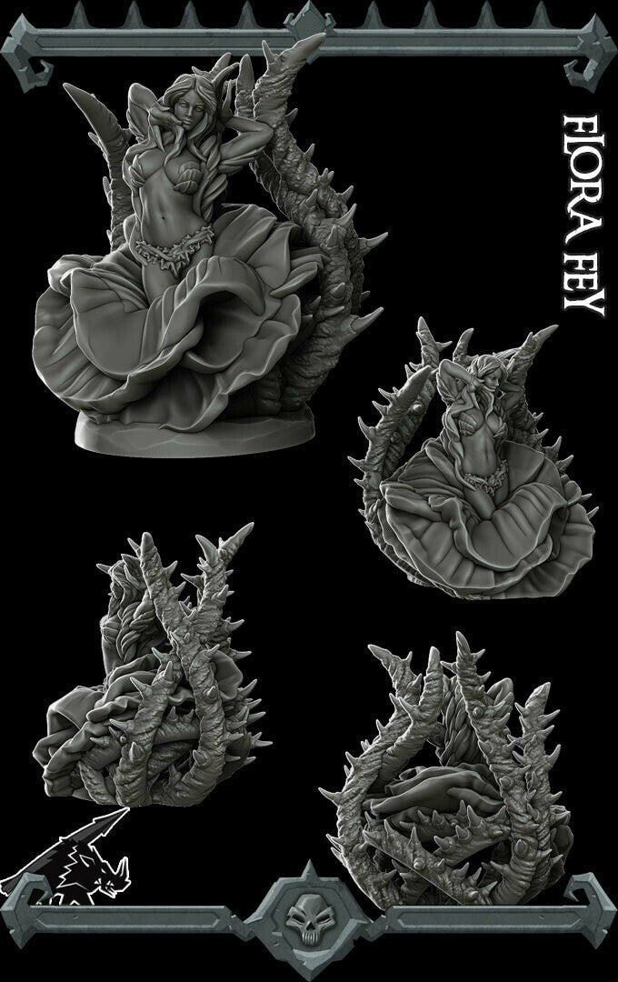 FLORA FEY - Miniature | All Sizes | Dungeons and Dragons | Pathfinder | War Gaming