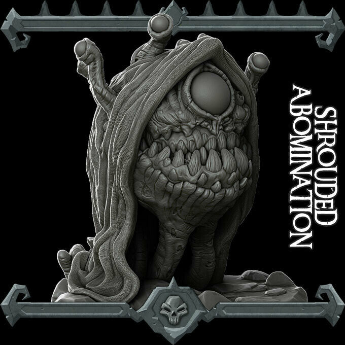 SHROUDED ABOMINATION - Miniature | All Sizes | Dungeons and Dragons | Pathfinder | War Gaming