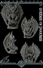 GODDESS OF DARKNESS - Miniature | All Sizes | Dungeons and Dragons | Pathfinder | War Gaming