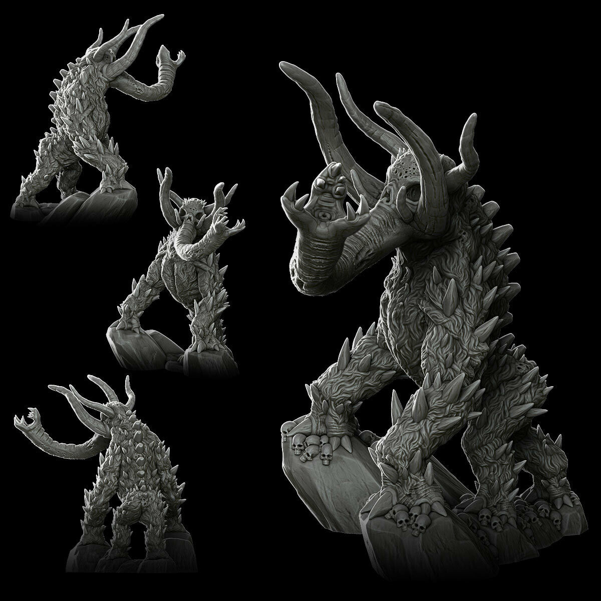 TUSK STRIDER - Miniature | All Sizes | Dungeons and Dragons | Pathfinder | War Gaming