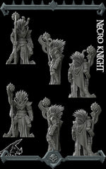 NECRO KNIGHT -Monster miniature | All Sizes | Dungeons and Dragons | Pathfinder | War Gaming