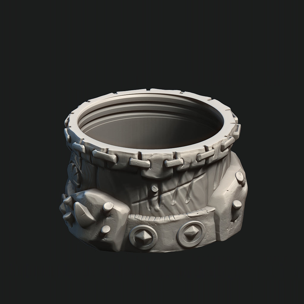 Half-Orc Themed Dice Box Storage Container