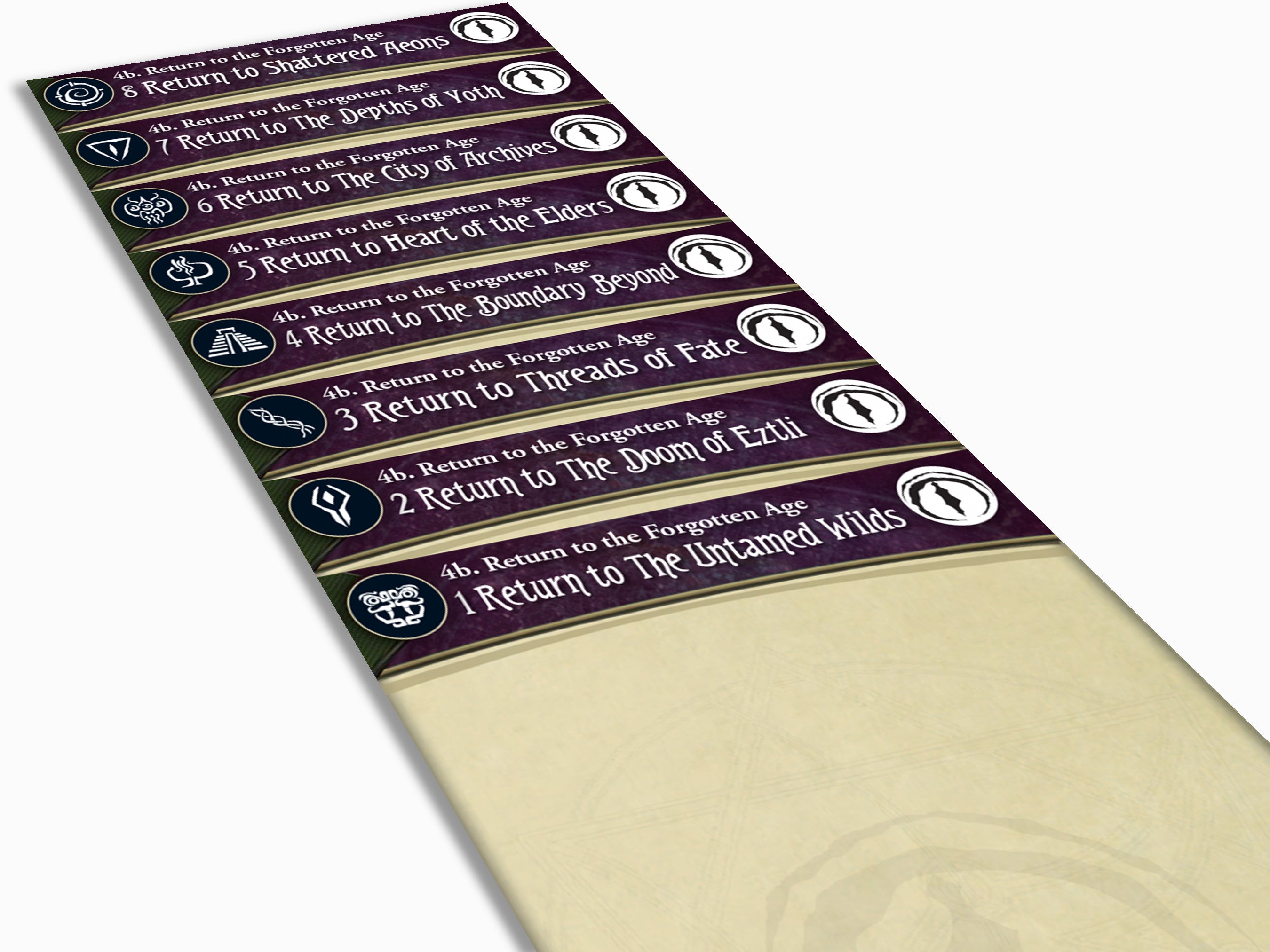 Return To The Forgotten Age - Arkham Horror LCG Deck Box Dividers Paragon Star Return To The Forgotten Age - Arkham Horror LCG Deck Box Dividers Paragon Star