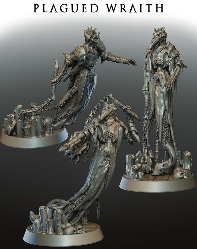 Plagued Wraith | 32mm Scale Resin Model | From the Lost Souls Collection