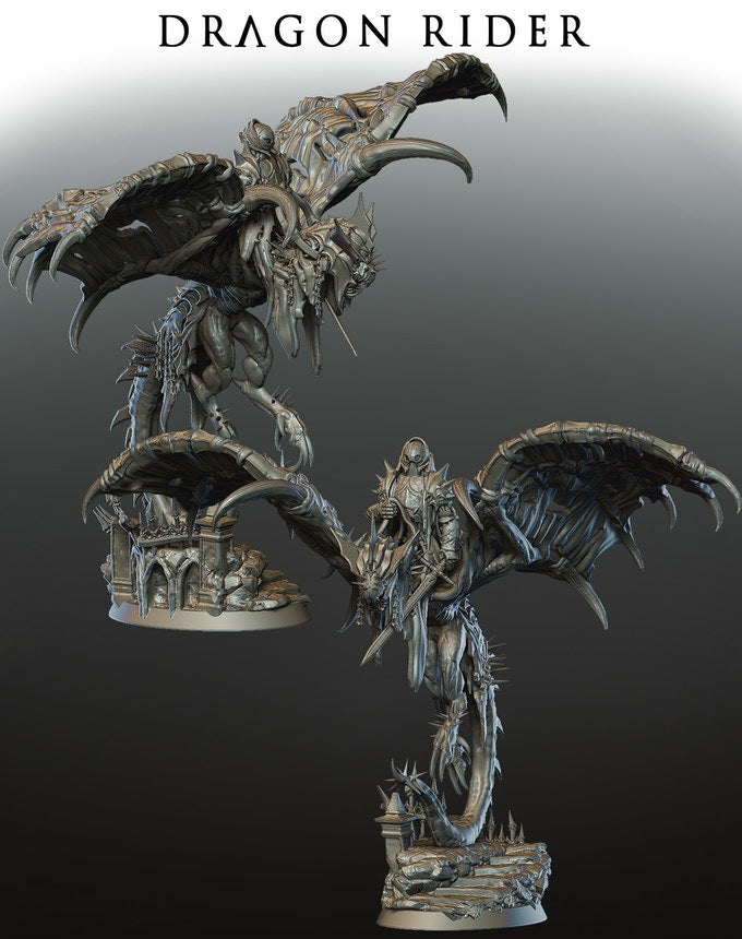 Dragon Rider | 32mm Scale Resin Model | From the Lost Souls Collection