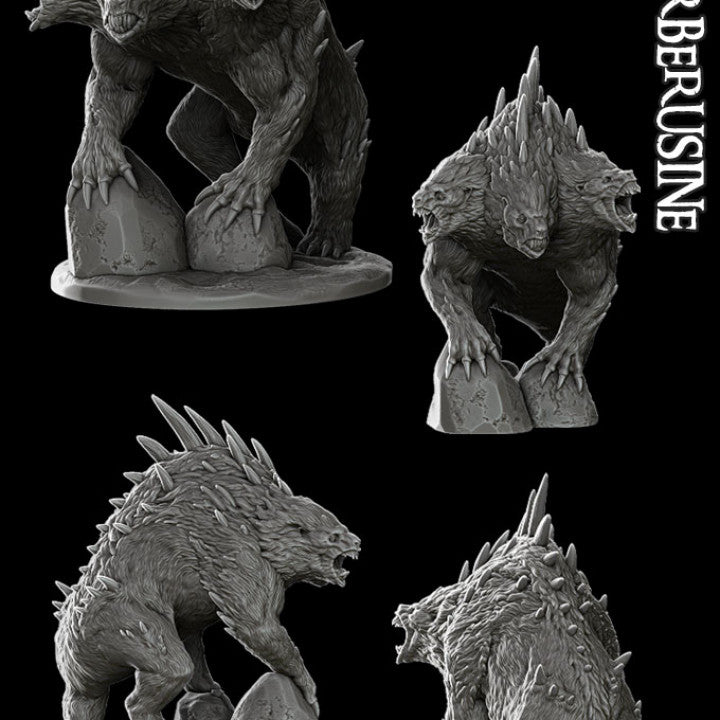 CERBERUSINE - Miniature | All Sizes | Dungeons and Dragons | Pathfinder | War Gaming