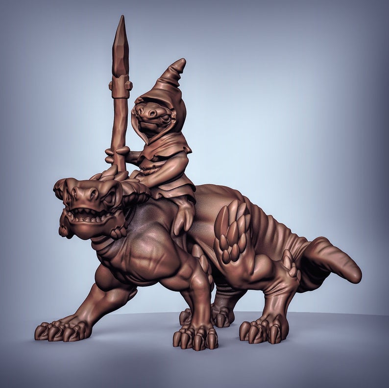 Cave Kobold Cavalry Models for Dungeons & Dragons | Board RPGs