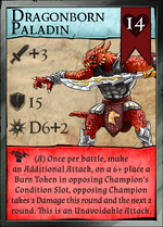 Dragonborn Paladin - Pit Fighter Champion Miniature