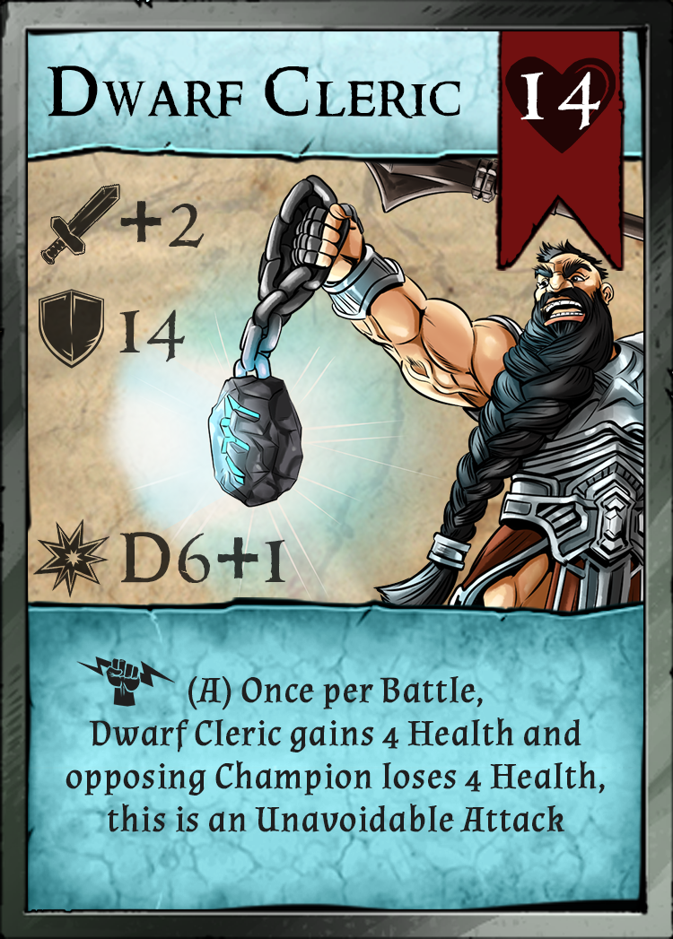 Dwarf Cleric - Pit Fighter Champion Miniature