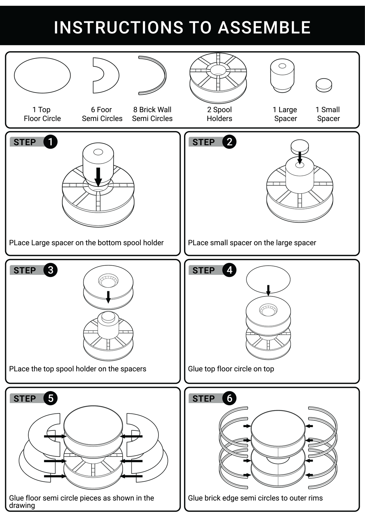 Miniature Model Stackable Display Kit - Figure Display Stand