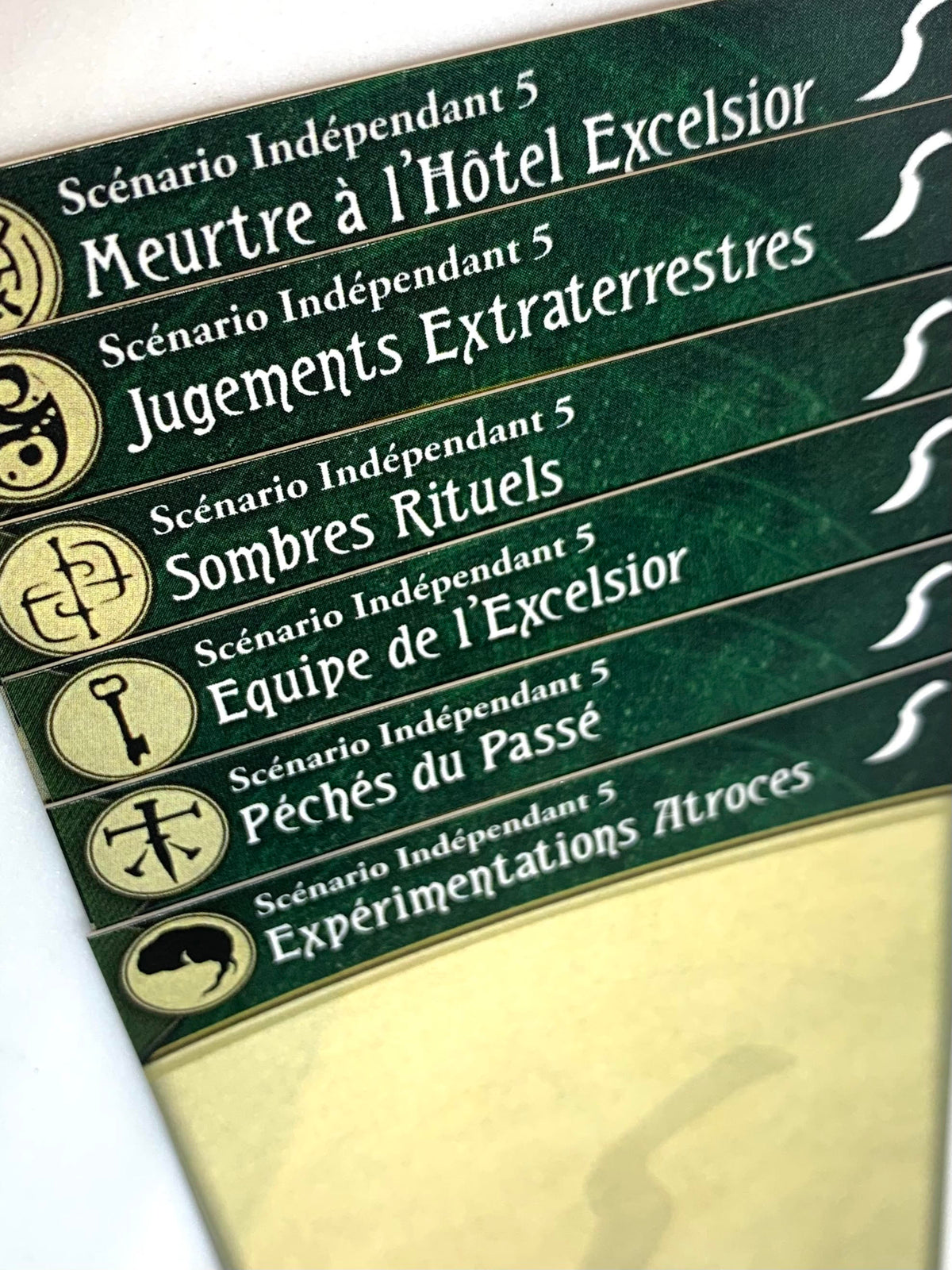 Scénario Indépendant : Horreur à Arkham JCE - Intercalaires -Langue Française