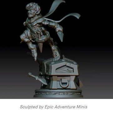 Halfling Rogue - Pit Fighter Champion Miniature
