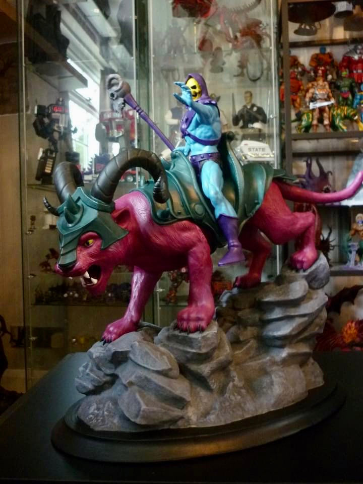 Skeletor and Panthor - Masters Of The Universe - UNPAINTED Large Scale Model Kit