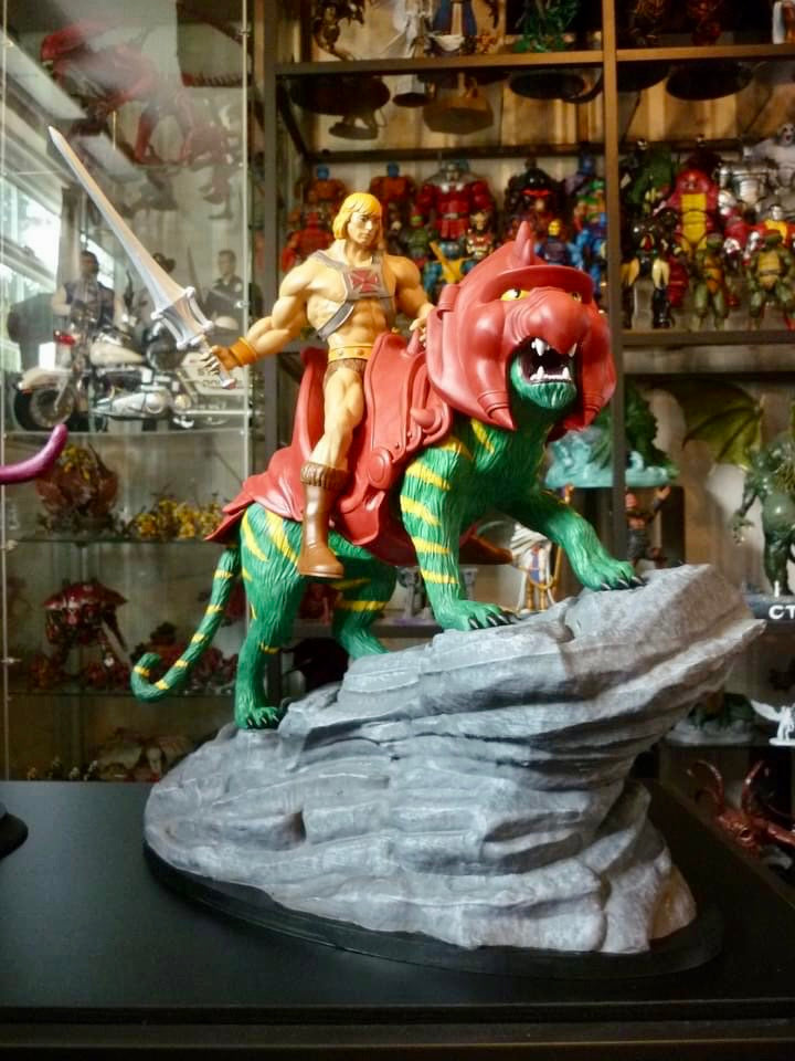 He-Man and Battlecat - Masters Of The Universe - UNPAINTED Large Scale Model Kit