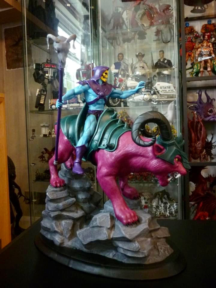 Skeletor and Panthor - Masters Of The Universe - UNPAINTED Large Scale Model Kit