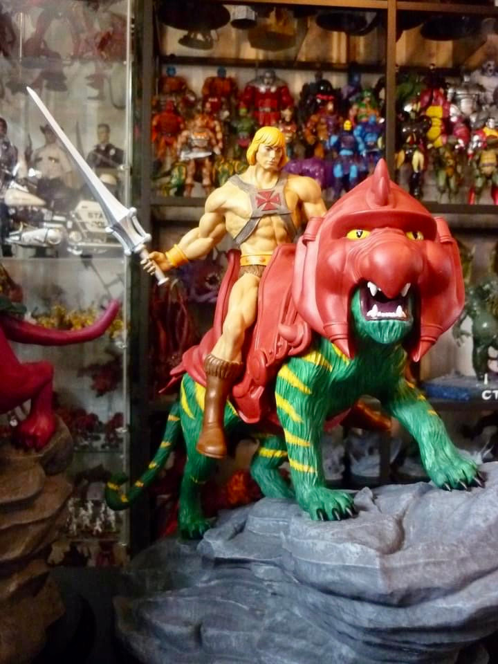 He-Man and Battlecat - Masters Of The Universe - UNPAINTED Large Scale Model Kit