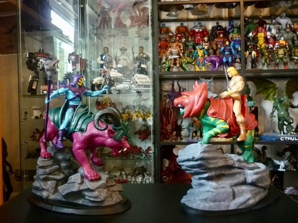 Skeletor and Panthor - Masters Of The Universe - UNPAINTED Large Scale Model Kit