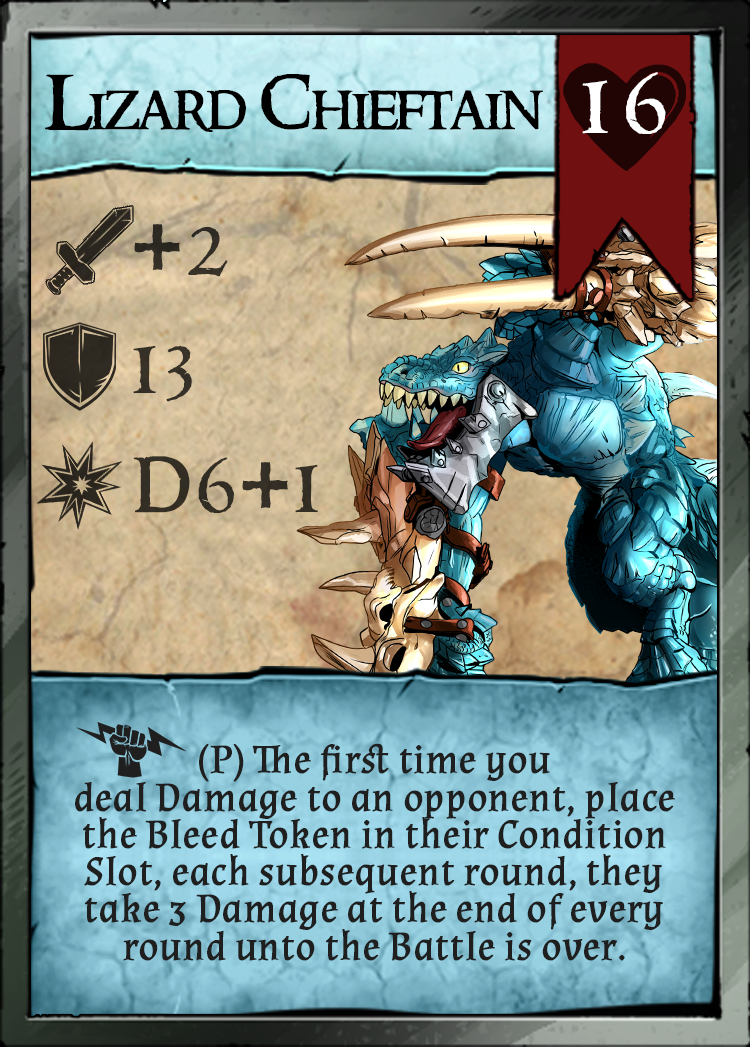 Lizardman Chieftain - Pit Fighter Champion Miniature