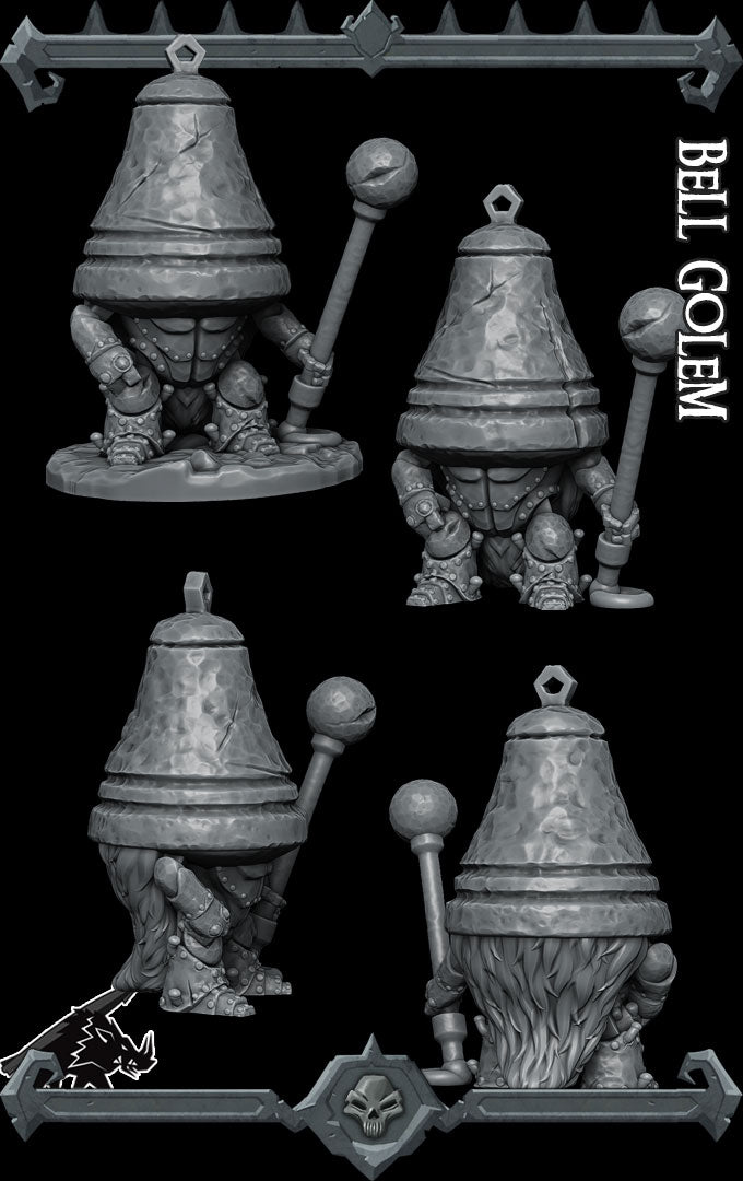 BELL GOLEM - Miniature | All Sizes | Dungeons and Dragons | Pathfinder | War Gaming