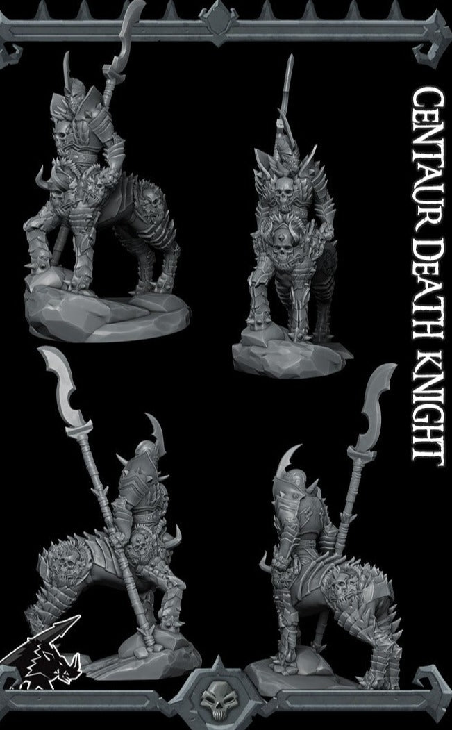 CENTAUR DEATH KNIGHT - Miniature | All Sizes | Dungeons and Dragons | Pathfinder | War Gaming