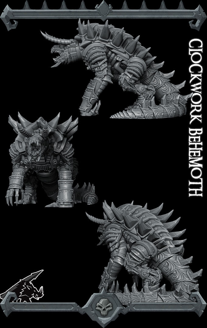 CLOCKWORK BEHEMOTH - Miniature -All Sizes | Dungeons and Dragons | Pathfinder | War Gaming