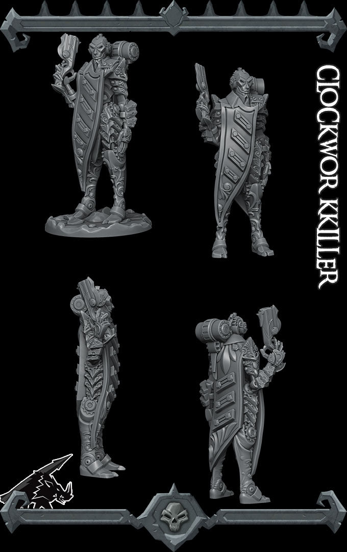 CLOCKWORK KILLER - Dungeons and dragons | Cthulhu | Pathfinder | War Gaming| Miniature Model