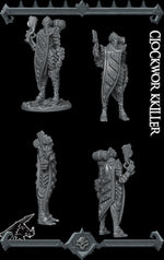 CLOCKWORK KILLER - Dungeons and dragons | Cthulhu | Pathfinder | War Gaming| Miniature Model