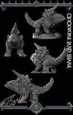 CLOCKWORK LANDSHARK - Miniature -All Sizes | Dungeons and Dragons | Pathfinder | War Gaming