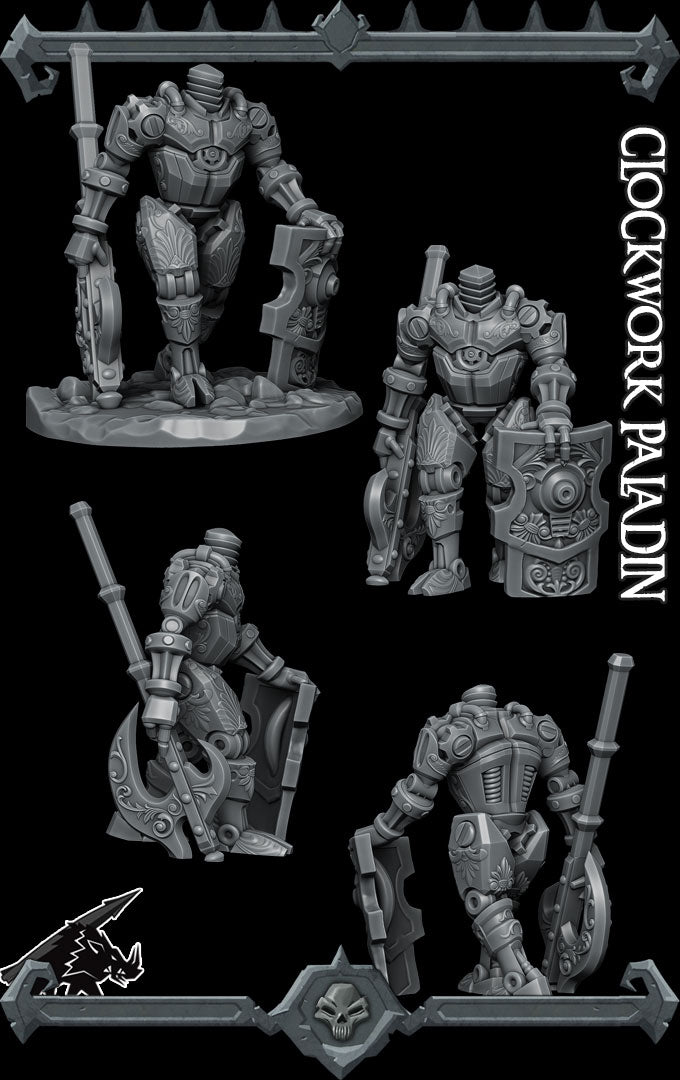 CLOCKWORK PALADIN - Miniature | Dungeons and dragons | Cthulhu | Pathfinder | War Gaming