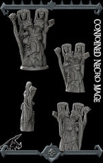CONJOINED NECRO MAGE - Miniature Model | All Sizes | Dungeons and Dragons | Pathfinder | War Gaming