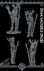 DARK SACRIFICE DRUID - Miniature -All Sizes | Dungeons and Dragons | Pathfinder | War Gaming