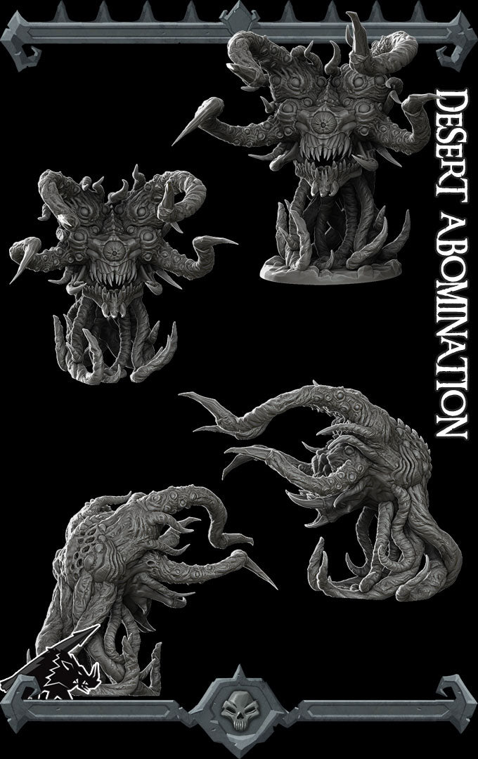 DESERT ABOMINATION - Miniature | Dungeons and dragons | Cthulhu | Pathfinder | War Gaming
