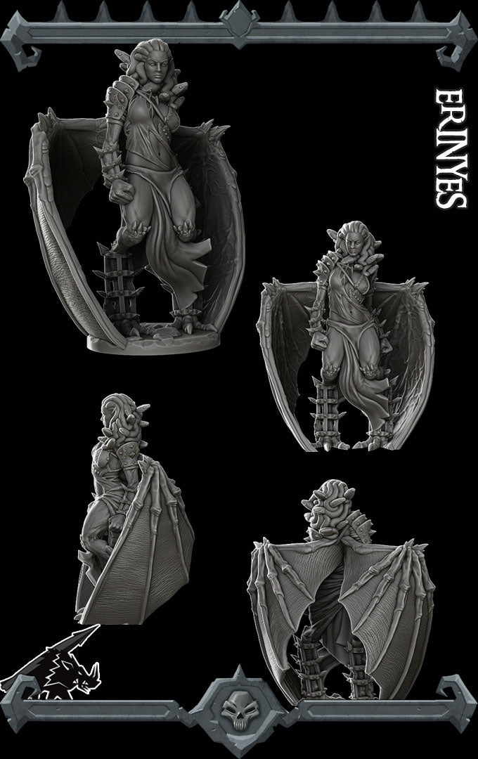 ERINYES - Miniature | All Sizes | Dungeons and Dragons | Pathfinder | War Gaming
