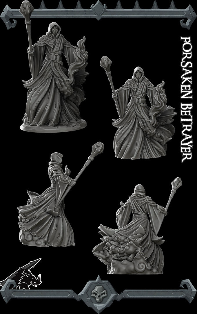 FORSAKEN BETRAYER - Miniature | All Sizes | Dungeons and Dragons | Pathfinder | War Gaming