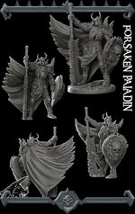 FORSAKEN PALADIN - Miniature | All Sizes | Dungeons and Dragons | Pathfinder | War Gaming