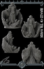 HERALD OF THE RAVEN - Miniature | All Sizes | Dungeons and Dragons | Pathfinder | War Gaming