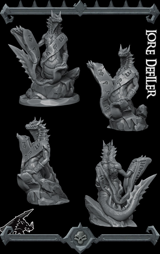 LORE DEFILER - Miniature | All Sizes | Dungeons and Dragons | Pathfinder | War Gaming